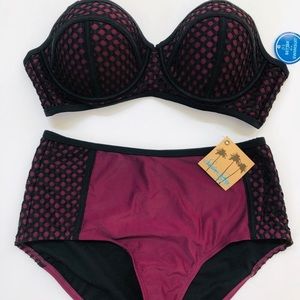 NWT Madame Aubergine Underwire Bikini